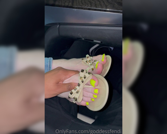 Fendi Feet aka Goddessfendi OnlyFans - I love teasing him in the car