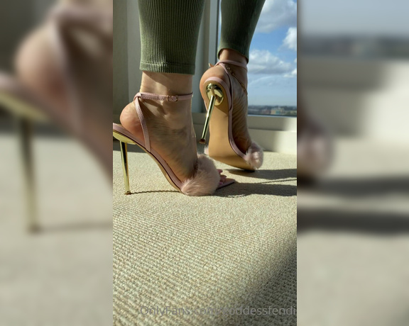 Fendi Feet aka Goddessfendi OnlyFans - I know youre drooling over my gorgeous feet and arches in these heels