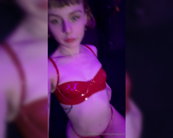 Lucy Lovejoy aka lucylovejoyvip OnlyFans - 03-06-2024 - Showing off in my red latex bikini