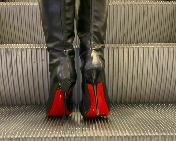 Malivisia aka malivisia OnlyFans - 11-29-2021 - Follow me on a short escalator tour with my 120 mm LuSi boots