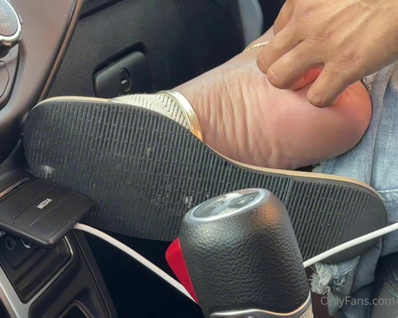 CaribbeanSolez aka caribbeansolez OnlyFans - 07-25-2024 - How long would it take before you pull over and start fooling around with my feet