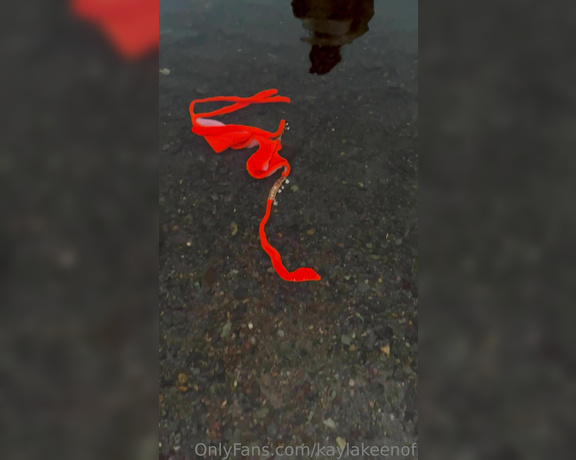 Kayla Keen aka kaylakeenof OnlyFans - 05-27-2023 - You’re walking in the woods, look down and see something in the water as you get