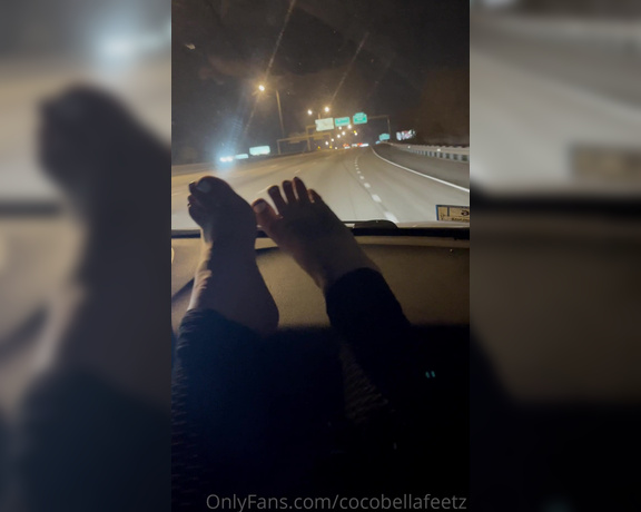 Coco bella aka cocobellafeetz OnlyFans - 03-18-2021 - Late night drive ummm the smell is so good