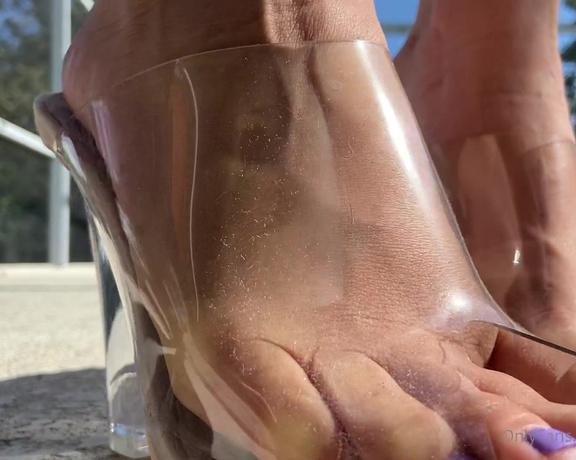 Ivory Soles aka ivorysoles OnlyFans - 10-21-2021 - See through wedges! Can’t really play with these much but who needs shoe play when you