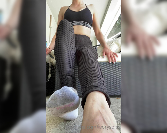 Ivory Soles aka ivorysoles OnlyFans - 04-16-2022 - Dirty sweaty post workout feet and socks