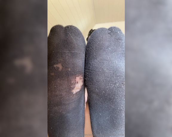 SocksFeet_Misstress_Nina aka socksfeet_misstress_nina OnlyFans - 08-31-2024 - I know you love my sweaty black socks!  So lie down on the floor and