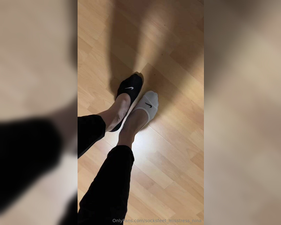 SocksFeet_Misstress_Nina aka socksfeet_misstress_nina OnlyFans - 04-23-2024 - Mixed socks white and black Do you like it