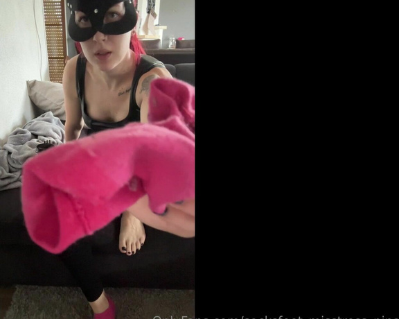 SocksFeet_Misstress_Nina aka socksfeet_misstress_nina OnlyFans - 11-06-2023 - Today my great pink puma socks Kneel in front of the couch and obey your mistress