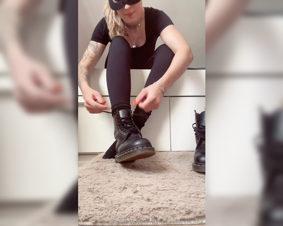 SocksFeet_Misstress_Nina aka socksfeet_misstress_nina OnlyFans - 09-27-2024 - Out and about in my Dr Martens again today! Enjoy my black sweaty socks! Look forward