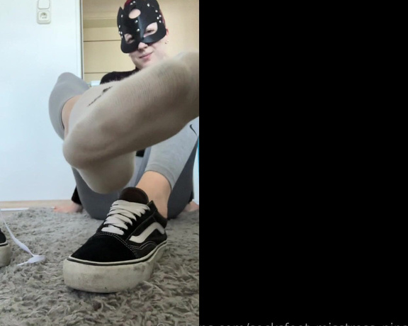 SocksFeet_Misstress_Nina aka socksfeet_misstress_nina OnlyFans - 02-04-2024 - I like my slave best when tied up hogtied! Then I gag you with my sock,