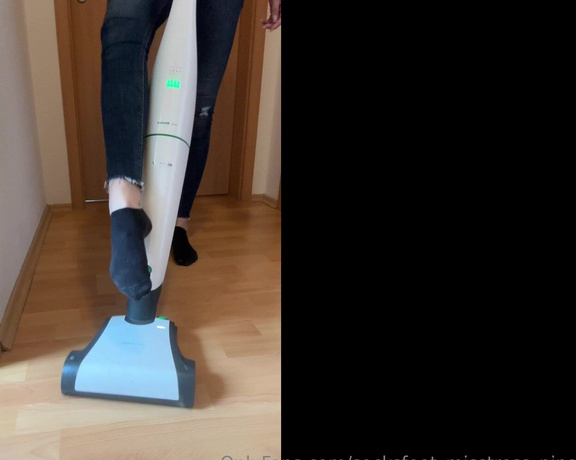 SocksFeet_Misstress_Nina aka socksfeet_misstress_nina OnlyFans - 08-10-2024 - Enjoy the sight of me cleaning and vacuuming with my sweaty socks Do you want to