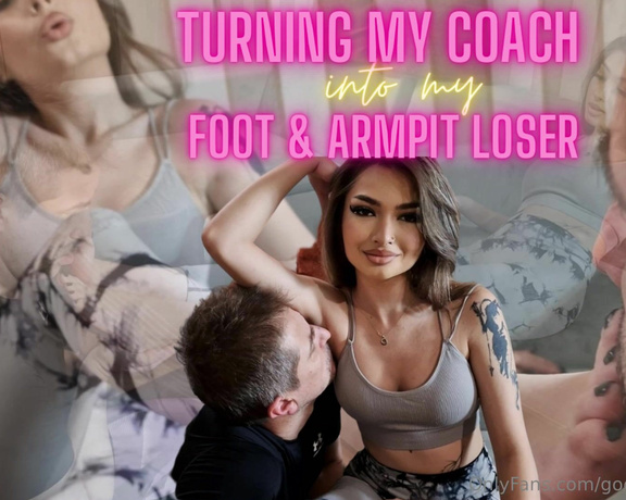 Goddessellyah4k aka goddessellyah4k OnlyFans - 09-20-2023 - NEW CLIP ! Turning my coach into Foot & Armpit Loser  DM TO BUY FULL