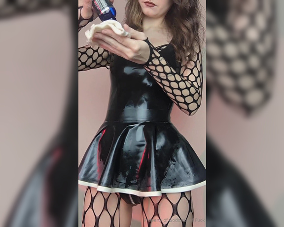 Fawn Fxck aka goddessoffxck OnlyFans - 01-23-2024 - How cute is this latex skirt a sub bought for me So hot! My latex