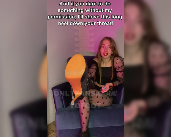 Ygfoot aka ygfoot OnlyFans - 06-22-2024 - Look, the loser has kneeled before me