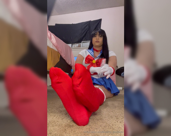 Blatina_Goddess aka blatina_goddess OnlyFans - 10-29-2023 - Sailor moon wanted to show of her feet and ass and make the bad boys