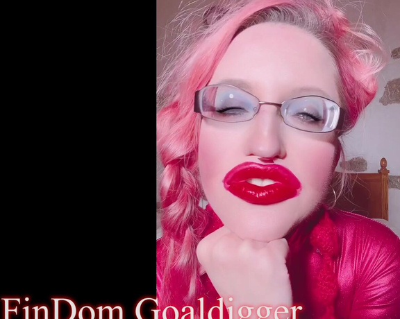 Findom Goaldigger - Red Lipstick Joi Jerkoff