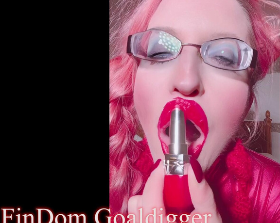 Findom Goaldigger - Red Lipstick Joi Jerkoff