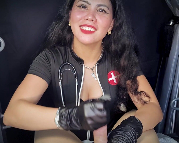 DominaFire CBT and Milking Session by Nurse DominaFire