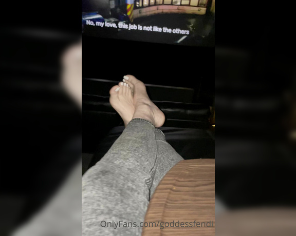 Fendi Feet aka Goddessfendi OnlyFans - How jealous would you be if you were in this movie theater We kept getting caught my the waiter wa 2