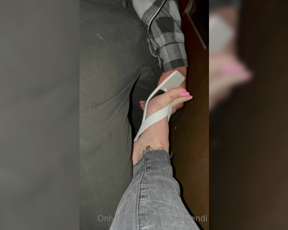 Fendi Feet aka Goddessfendi OnlyFans - I love catching people staring at my perfect feet and then teasing them in public What do you think