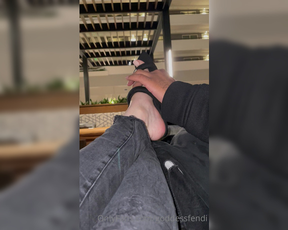 Fendi Feet aka Goddessfendi OnlyFans - I just love showing off my feet in public and PDA After I made him cum w an epic footjob we went 2