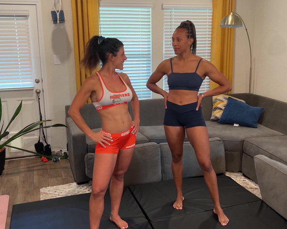 BreeBoa Wrestling - Bianca Blance Vs Bree Boa (Semi-Competitive) Female Wrestling