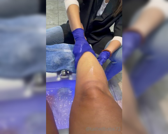 Denise Howard aka divinedenise72 OnlyFans - 07-23-2022 - Fresh Pedi bye blue, hello pink both make you weak