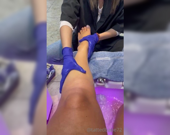 Denise Howard aka divinedenise72 OnlyFans - 07-23-2022 - Fresh Pedi bye blue, hello pink both make you weak