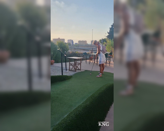 Kathia Nobili aka kathianobilixx Findom - 07-22-2022 OnlyFans Video - MINI GOLF with my hubby This is really FUN evening