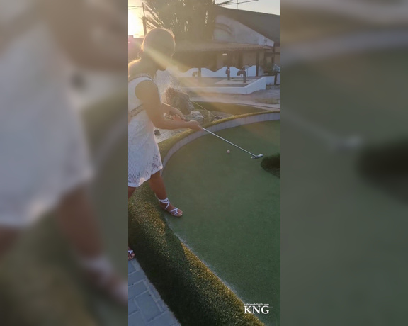 Kathia Nobili aka kathianobilixx Findom - 07-22-2022 OnlyFans Video - MINI GOLF with my hubby This is really FUN evening