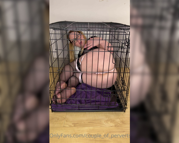 Couple of Perverts aka couple_of_perverts Femdom - 01-05-2023 OnlyFans Video - Locked in my cage