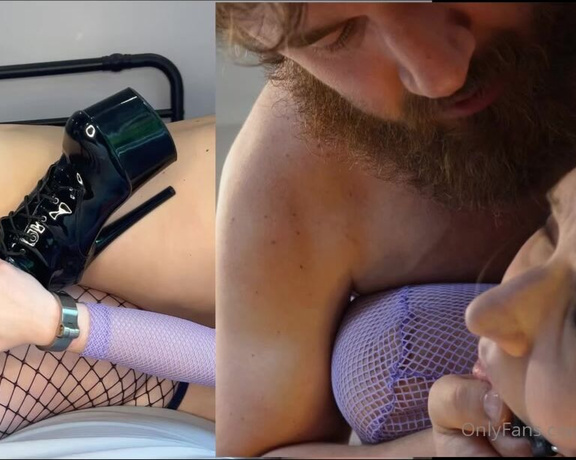 Couple of Perverts aka couple_of_perverts Femdom - 05-31-2024 OnlyFans Video - Master cuffed my hands to my ankles and played with my unlocked holes while I prone