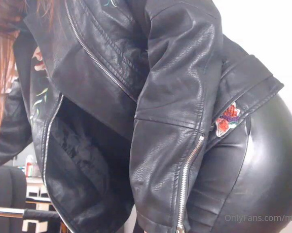 Mistress Milana aka mistress_milana Femdom - 04-27-2022 OnlyFans Video - Do you wanna feel my ass in that leather pants leather leggings assworship