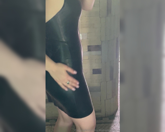 Mistress Milana aka mistress_milana Femdom - 05-30-2024 OnlyFans Video - New latex dress  Would you like to help me oil it