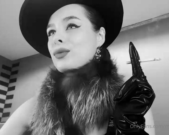 Mistress Milana aka mistress_milana Femdom - 02-03-2022 OnlyFans Video - Cigarettes are very sexy smoke fur gloves leather