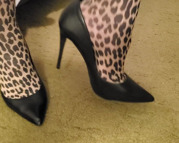 Tori Valentine aka missfeetstinkvip Foot Fetish - 05-05-2023 OnlyFans Video - You get a REALLY good look at my leopard print nylons in this video From top