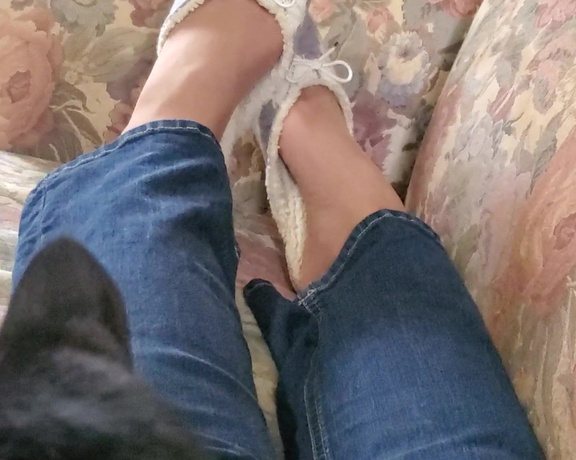 Tori Valentine aka missfeetstinkvip Foot Fetish - 09-27-2023 OnlyFans Video - One of my cats decided she wanted to rest on my belly while I recorded this