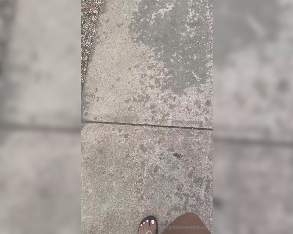 Goddess monica aka goddessmonica00w Foot Fetish - 05-01-2024 OnlyFans Video - white toes and flip flops