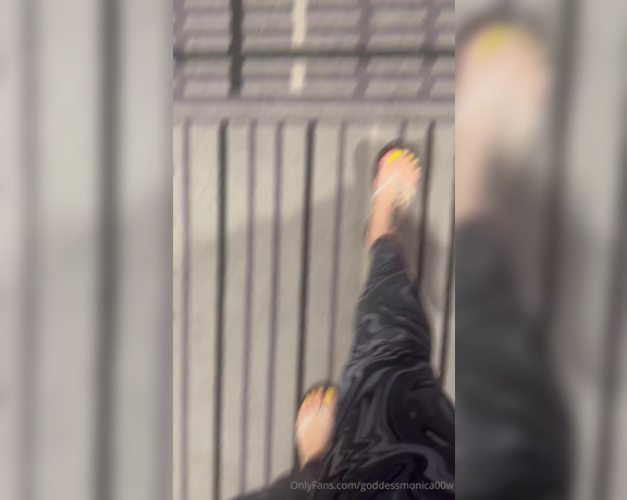 Goddess monica aka goddessmonica00w Foot Fetish - 03-08-2024 OnlyFans Video - flip flop wAlk about