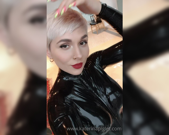 Katerina Piglet aka katerinapiglet Femdom - 11-23-2020 OnlyFans Video - Your fav black catsuit