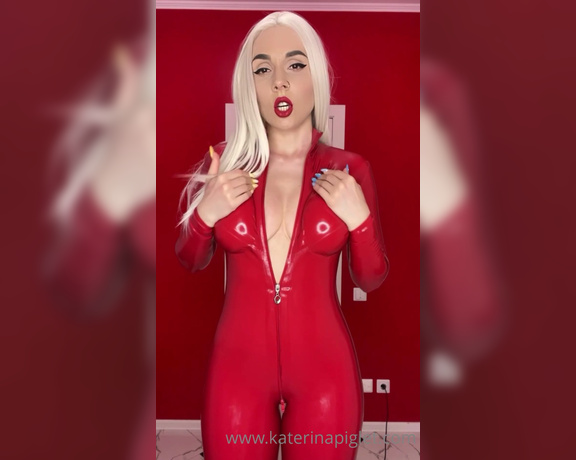 Katerina Piglet aka katerinapiglet Femdom - 04-06-2021 OnlyFans Video - I finally have this catsuit  And thanks to you I am very happy thank you