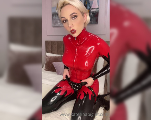 Katerina Piglet aka katerinapiglet Femdom - 12-26-2021 OnlyFans Video - By the way, these strap_on straps are made by my hands, made of latex with a