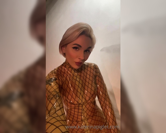 Katerina Piglet aka katerinapiglet Femdom - 12-10-2021 OnlyFans Video - A catsuit with imitation mesh, it excites me, it seems like Im completely naked and only