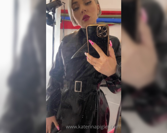 Katerina Piglet aka katerinapiglet Femdom - 02-07-2022 OnlyFans Video - I really love this raincoat Do you like a loose fit or just a tight fit