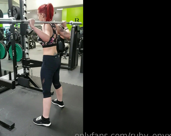 Ruby Onyx aka Ruby_onyx OnlyFans - Watch me training in the gym! These clips are from over a year ago You can see my body changing thr