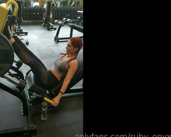 Ruby Onyx aka Ruby_onyx OnlyFans - Watch me training in the gym! These clips are from over a year ago You can see my body changing thr