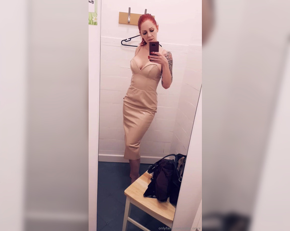 Ruby Onyx aka Ruby_onyx OnlyFans - Cheeky bit of charity shop shopping! Found this PVC dress! Sadly it didnt fit properly though