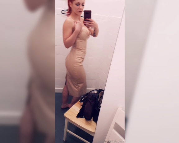 Ruby Onyx aka Ruby_onyx OnlyFans - Cheeky bit of charity shop shopping! Found this PVC dress! Sadly it didnt fit properly though