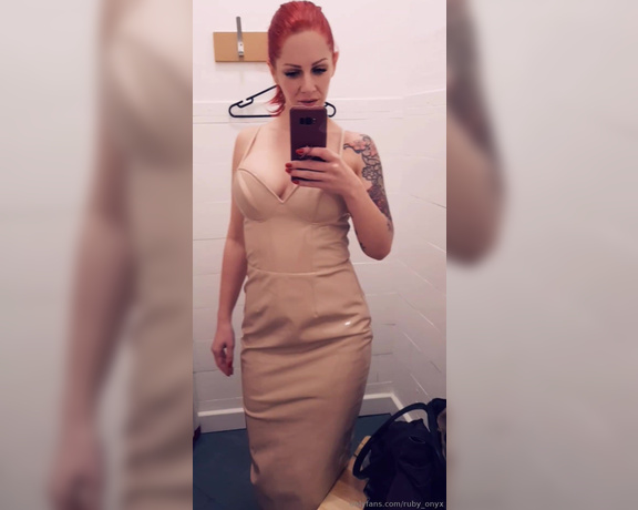 Ruby Onyx aka Ruby_onyx OnlyFans - Cheeky bit of charity shop shopping! Found this PVC dress! Sadly it didnt fit properly though