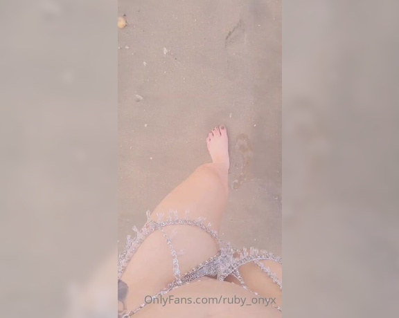 Ruby Onyx aka Ruby_onyx OnlyFans - Morning! I miss walking on the beach with my bits out! 2